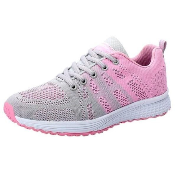 Ladies Lace Up Gym And Running Shoes