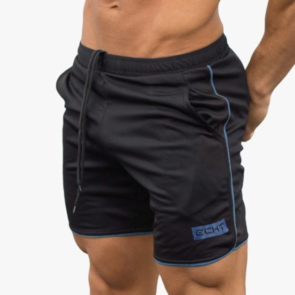 Black and blue Echt Jogging And Running Shorts