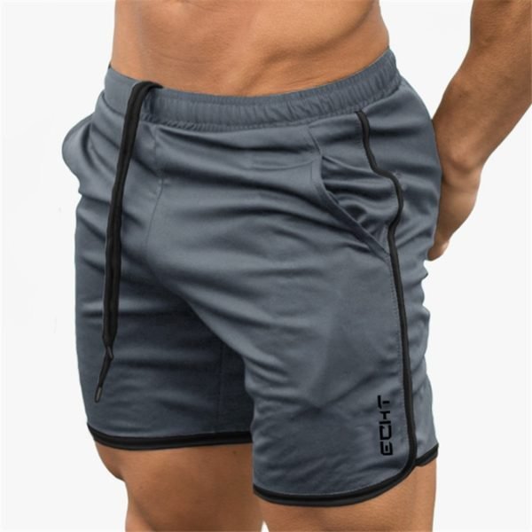 Echt Jogging And Running Shorts Grey with black trim