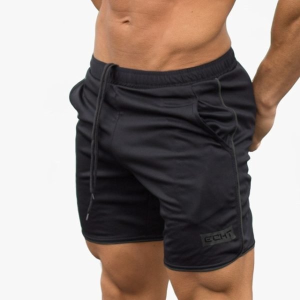 Black and dark grey Echt Jogging And Running Shorts