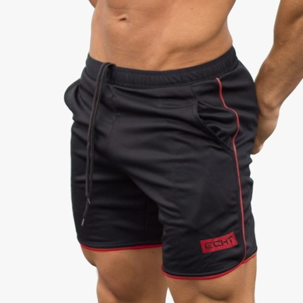 Black with red Echt Jogging And Running Shorts