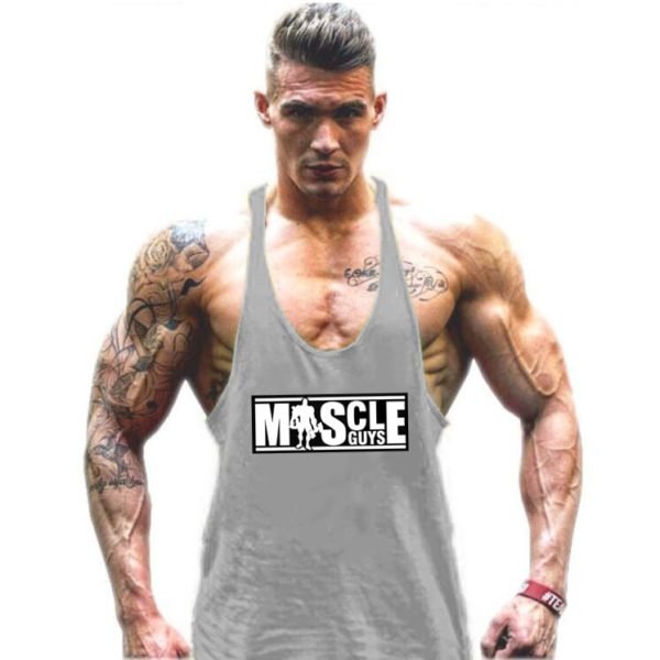 Muscle Guys Gym Tank Top Grey