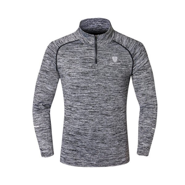 Light grey Fannai Long Sleeve Sports Top