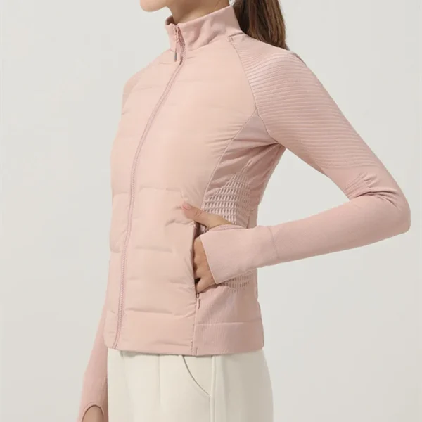 Pink Ultralight Puffer Sports Jacket for Women