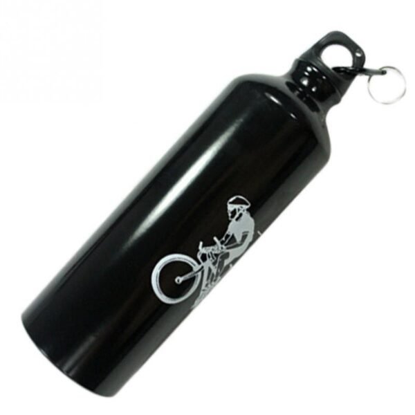 Black 750ml Non-toxic Odorless Aluminum Alloy Sports Water Bottles