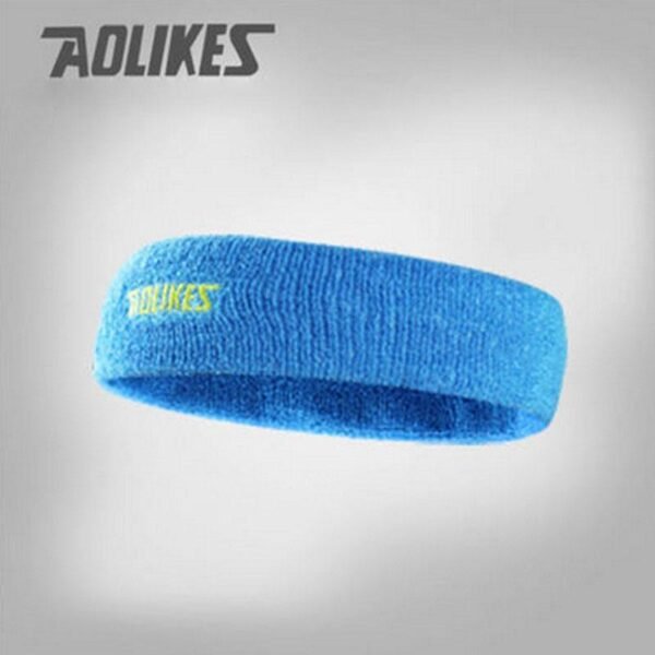 Blue Aolikes Cotton Sweatband