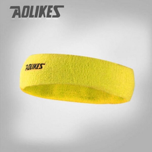 Yellow Aolikes Cotton Sweatband