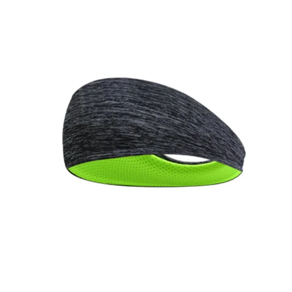 Wide Elastic Sports Hairband green inside