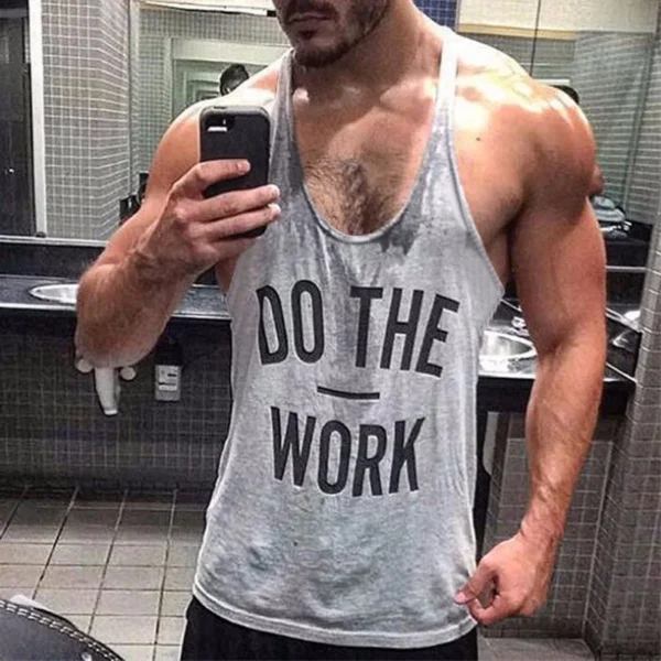 Do The Work Stringer Vest Grey