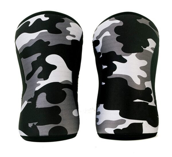 7mm Compression Knee Sleeves grey camo