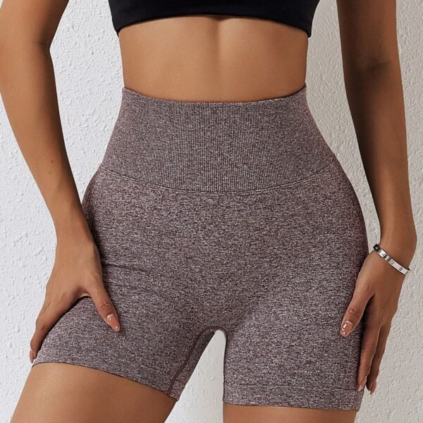 Women's High Waist Scrunched Yoga Shorts mottled