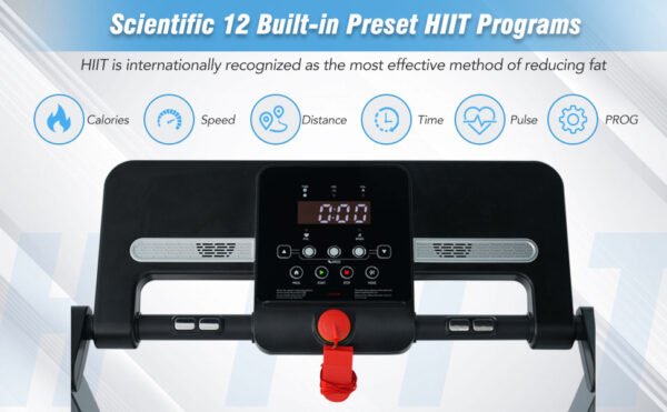 Folding Treadmill with Incline programs built in