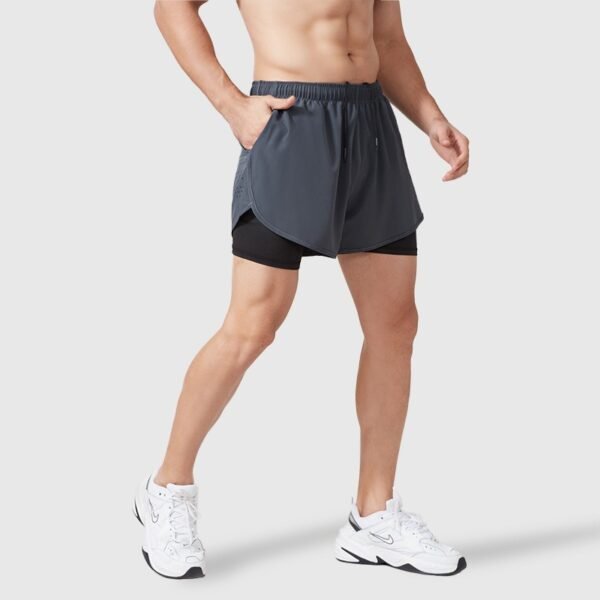 Men's 2 in 1 Quick Drying Sports Shorts side