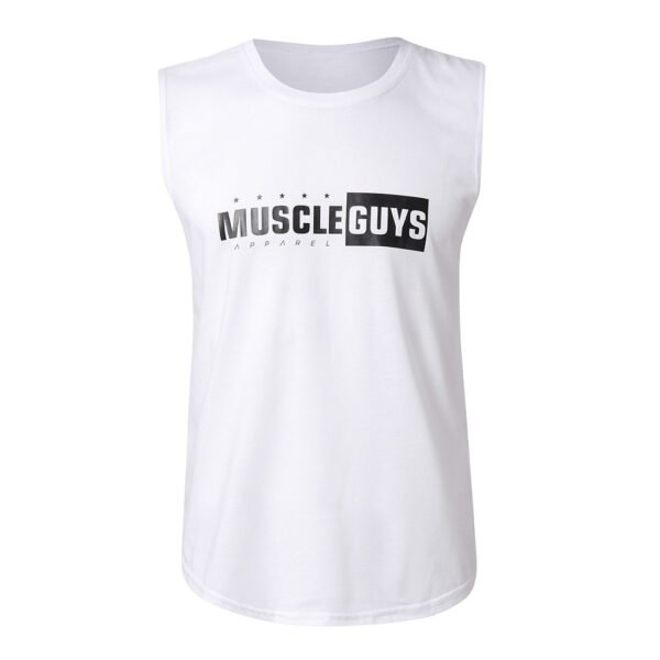 White Muscle Guys Gym Tank Top