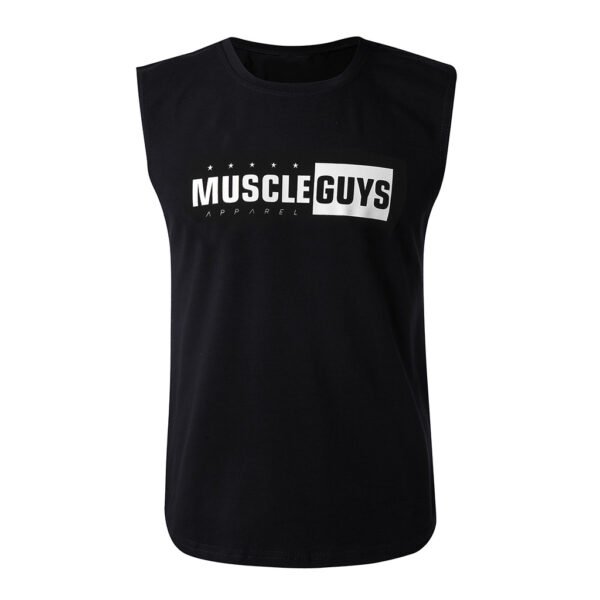 Black Muscle Guys Gym Tank Top