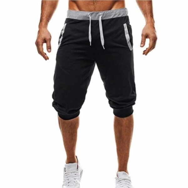 Knee Length Harem Joggers for men Black