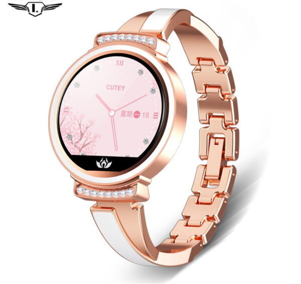 Ladies Lige Smart Watch with Bluetooth rose