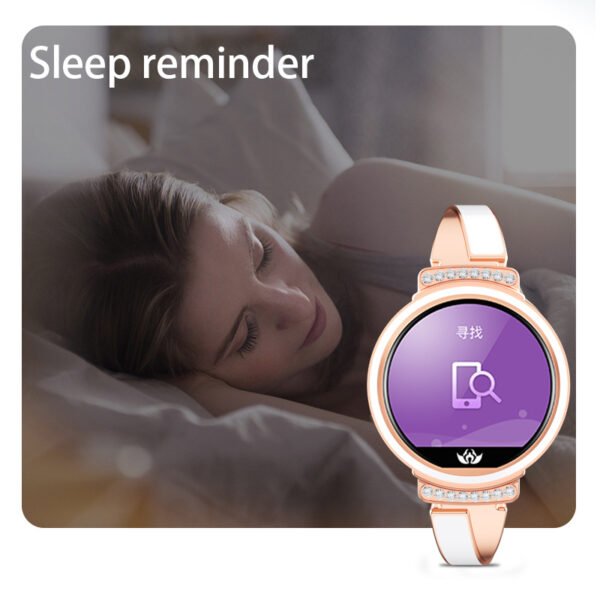 Ladies Lige Smart Watch with Bluetooth purple face