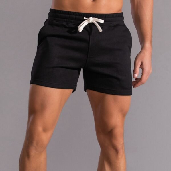 Black Trendy Men's Running and Fitness Shorts