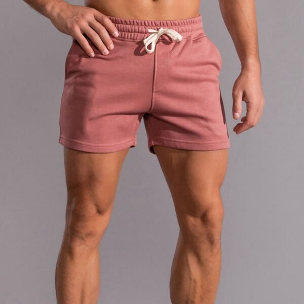 Brick Red Trendy Men's Running and Fitness Shorts