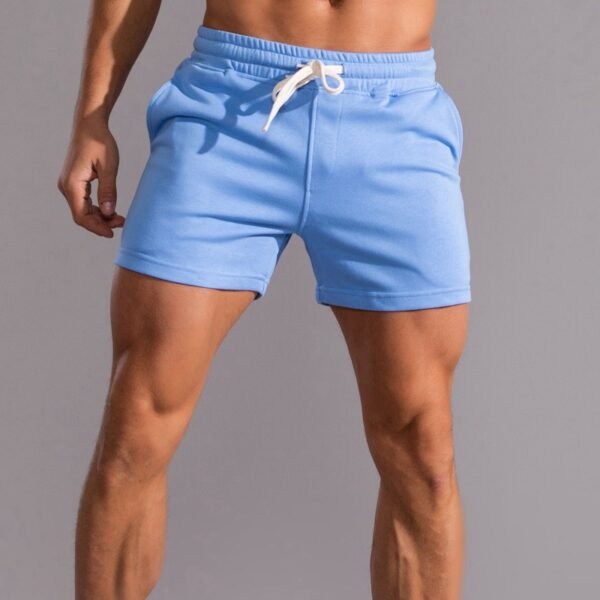 Blue Trendy Men's Running and Fitness Shorts