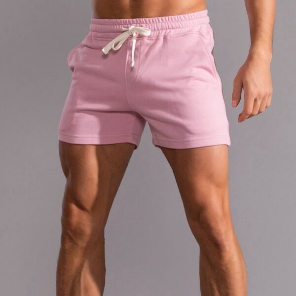 Pink Trendy Men's Running and Fitness Shorts