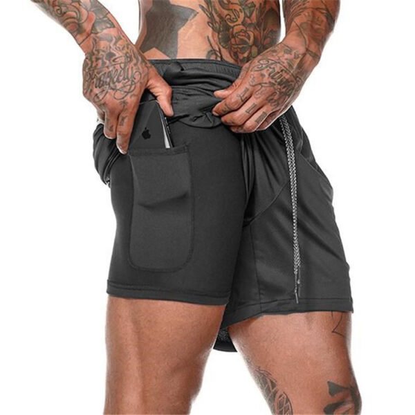 Compression Shorts with Pockets Black