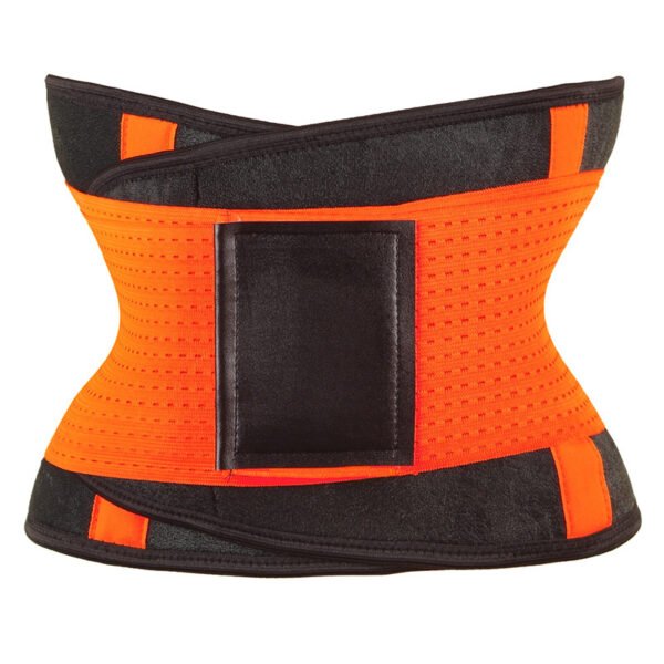 Orange Neoprene Waist Shaping Belt