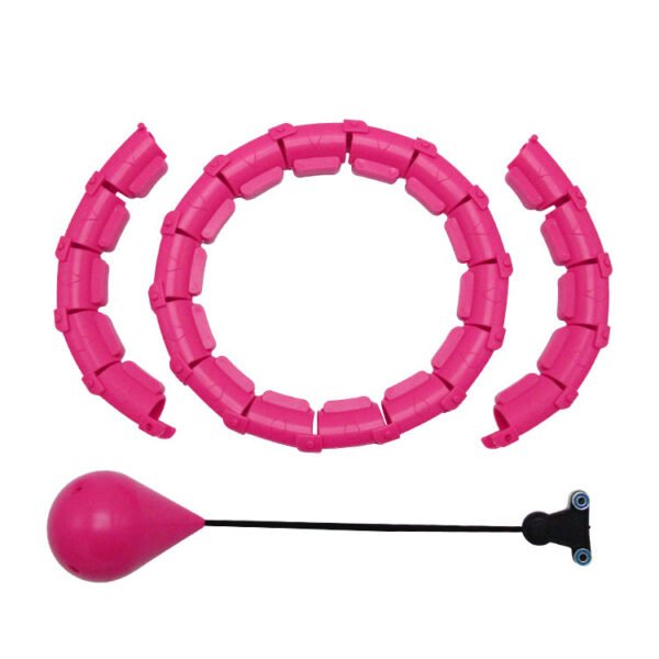 Pink Adjustable Fitness Hoop for Abdominal Exercise