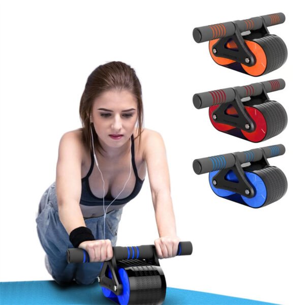 Auto Rebound Double Wheel Abdominal Exerciser demo