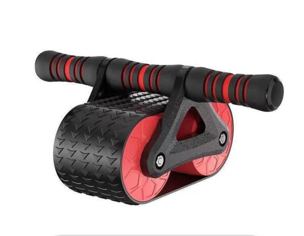 Auto Rebound Double Wheel Abdominal Exerciser Red