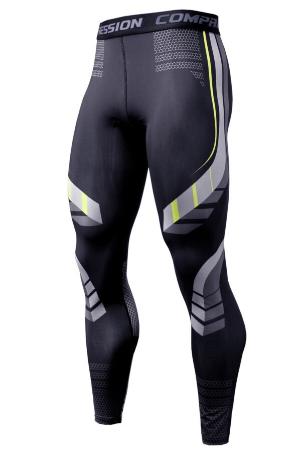 K174 Black Men's Skinny Quick Dry Fitness Compression Pants